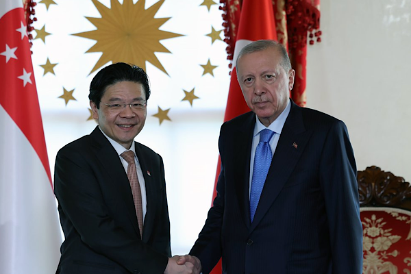 Erdoğan, Singapur Başbakanı Wong’u  kabul etti