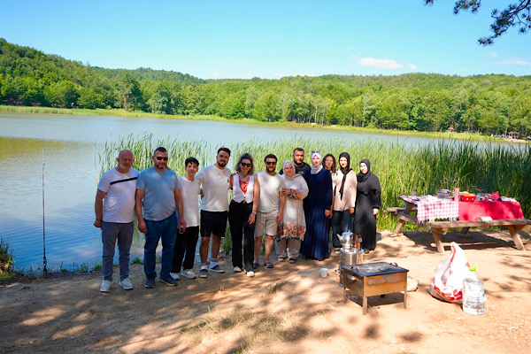Korugöl Tabiat Parkı, hafta sonu ziyaretçileri ağırladı