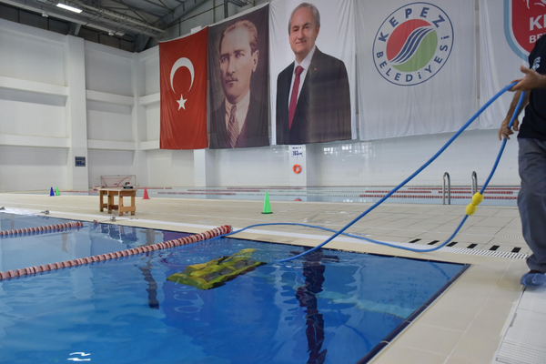 Kepez olimpik yüzme havuzunda hijyen ve güvenlik ön planda tutuluyor