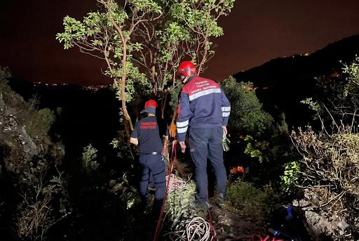 Trabzon’da arazide mahsur kalan vatandaş kurtarıldı