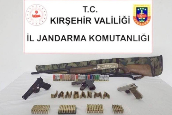 Kırşehir’de ruhsatsız silah operasyonu