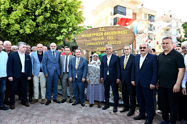 Cumhuriyet Savcısı Gadem Taş’ın adı Muratpaşa’da parka verildi