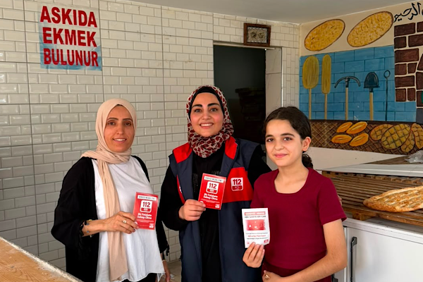 Batman’da 112 Acil Çağrı Merkezi ekiplerinden 850 iş yerine bilgilendirme ziyareti