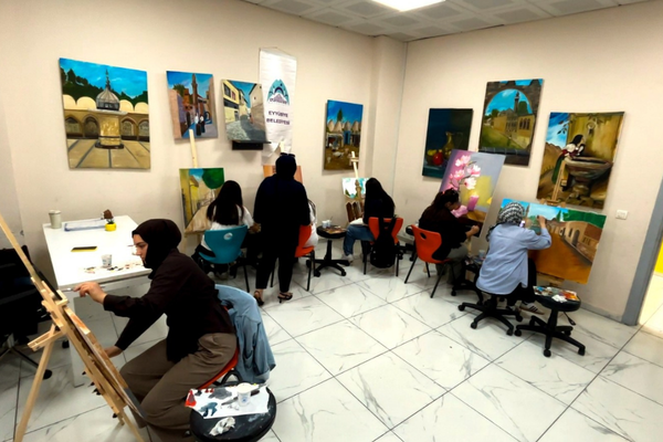 Eyyübiye’de gençlere yönelik resim kursları devam ediyor