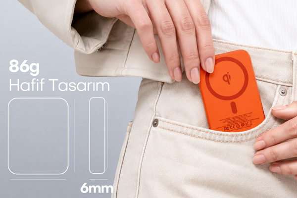 Günlük enerji ihtiyacınıza ince ve şık bir çözüm:Yeni Hooma Magpulse Slim Powerbank serisi