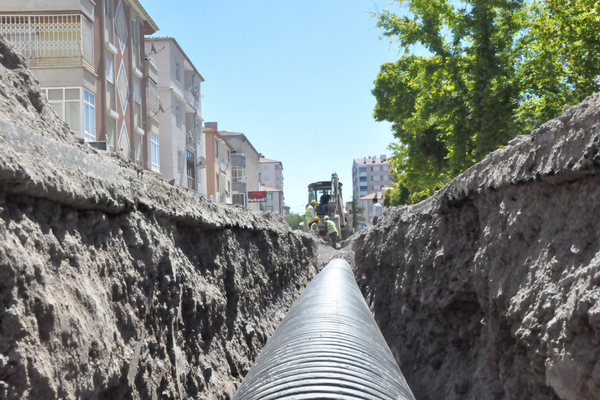 Kayseri’de 110 milyon liralık yağmur suyu altyapı yatırımı sürüyor