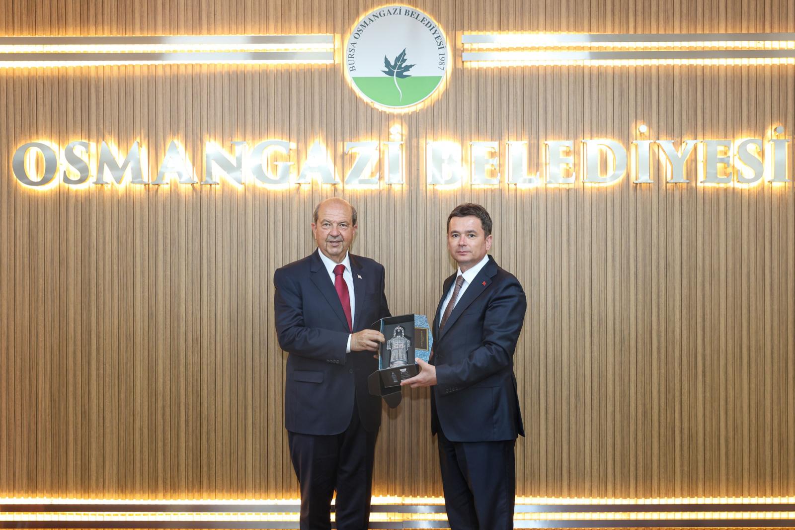 Başkan Aydın, KKTC 5. Cumhurbaşkanı Ersin Tatar’ı ağırladı