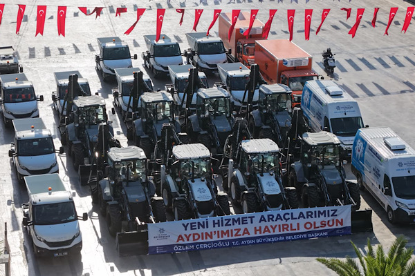 Aydın’da hizmet envanterine yeni araçlar eklendi