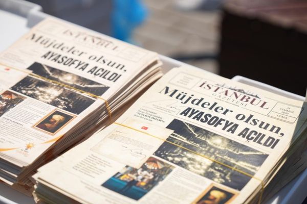 Ayasofya’nın açılış yıl dönümüne özel gazete
