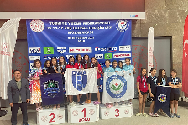 ÇESK Yüzme Takımı Bolu’da 25 madalya kazandı