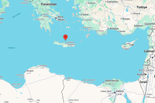 Girit Adası açıklarında deprem