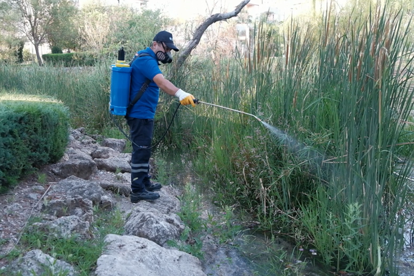 Boğaçayı ve çevresinde vektörle mücadele çalışması yapıldı