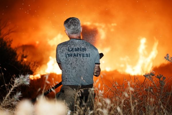 Gömeç’teki yangın Bergama’ya ulaştı