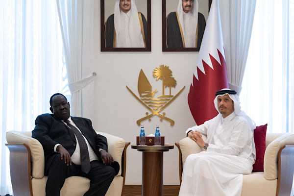 Al Sani, Güney Sudan Cumhurbaşkanı Güvenlik Danışmanı Gatluak’ı kabul etti