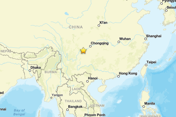 Çin’in Xunchang kentinde 5.0 büyüklüğünde deprem oldu