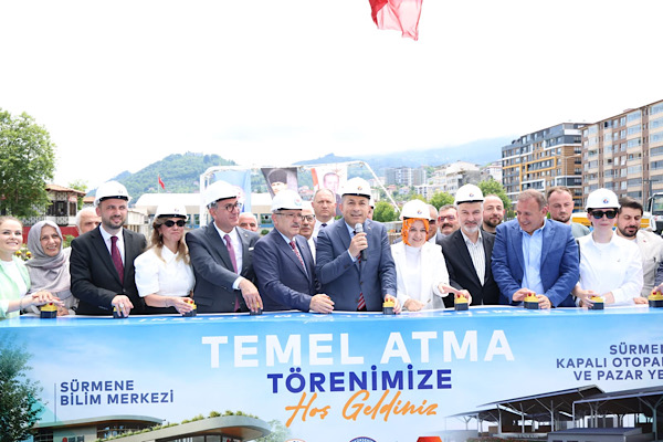Sürmene’de kapalı otopark, pazar yeri ve bilim merkezinin temeli atıldı