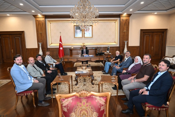 Necip Fazıl Kısakürek AİHL Danışma Kurulu’ndan Vali Aktaş’a ziyaret