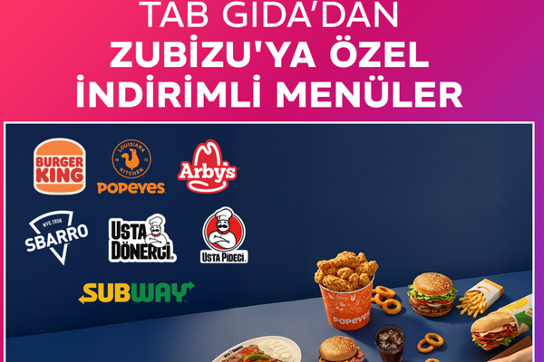 TAB Gıda restoranlarında ZUBİZU üyelerine özel avantajlı menüler