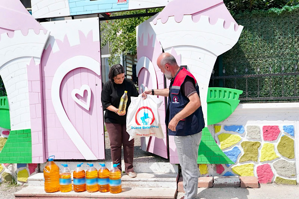  Düzce’de bitkisel atık yağ kampanyası sürüyor