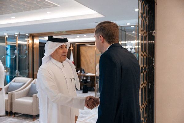 Al Muraikhi, Belarus Büyükelçiliği Geçici Maslahatgüzarı Malafei’ye veda etti