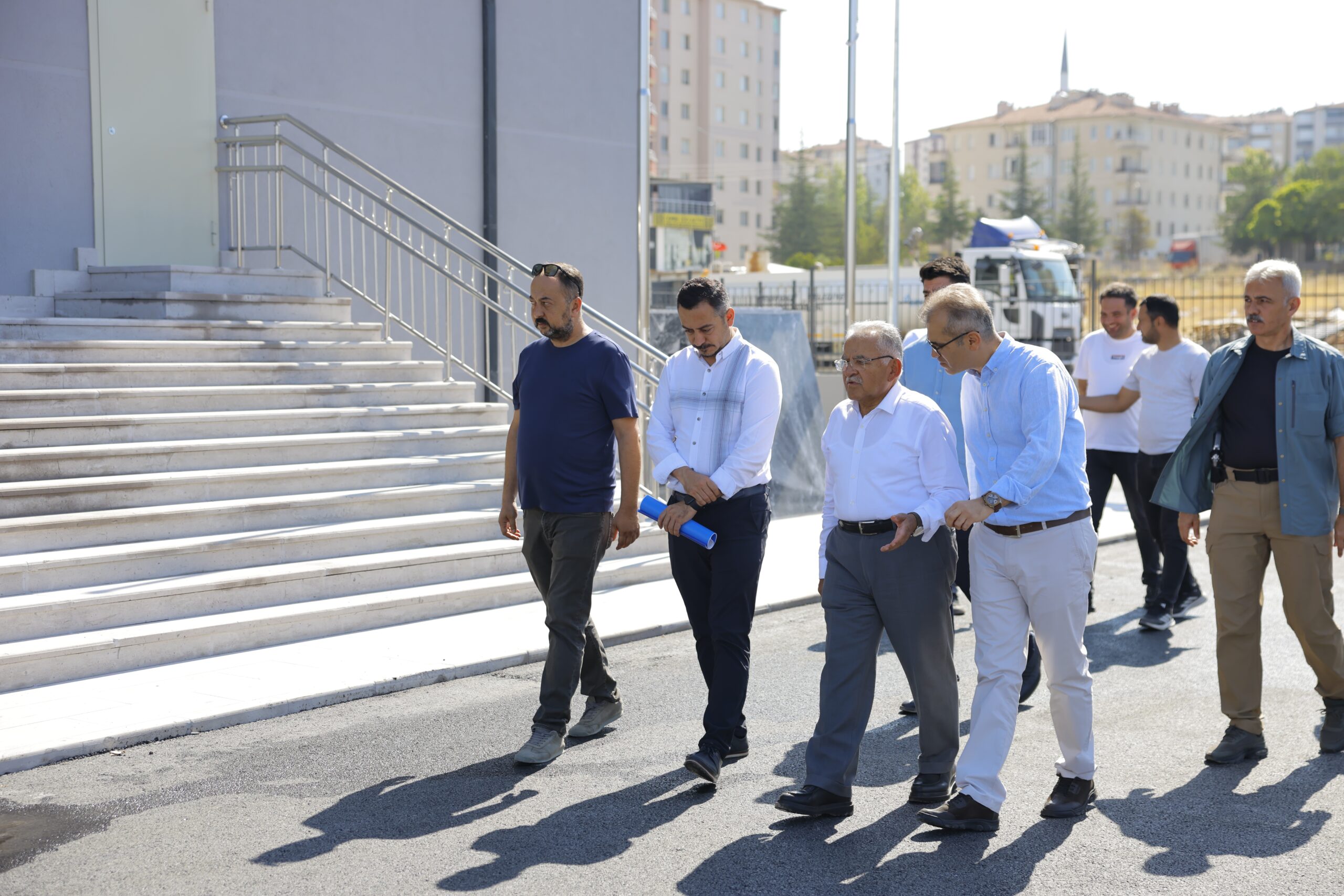 Başkan Büyükkılıç, Gökkent’te 16 derslikli okul projesini inceledi