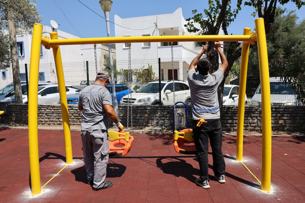 Bodrum’da Üçkuyular Parkı yenilenerek yeniden hizmete açıldı