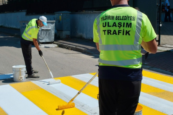 Yıldırım’da okul çevrelerinde trafik güvenliği çalışması