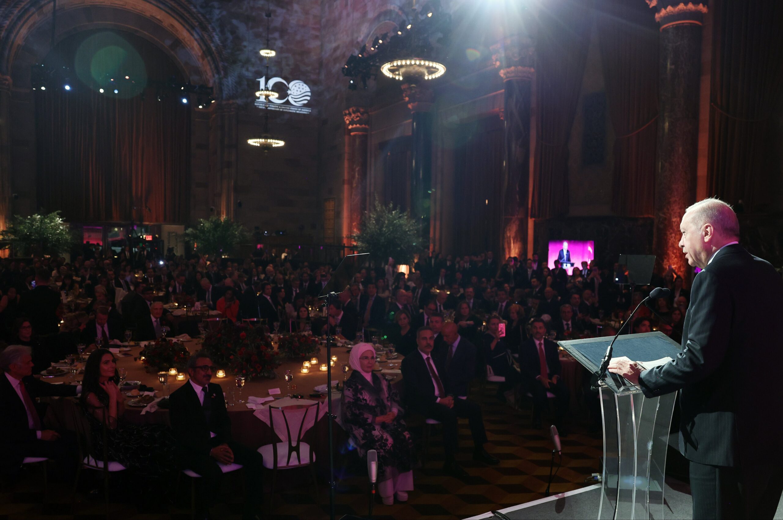 Erdoğan, “100 Yıllık Dostluk: Türkiye-Amerika Birleşik Devletleri” etkinliğine katıldı