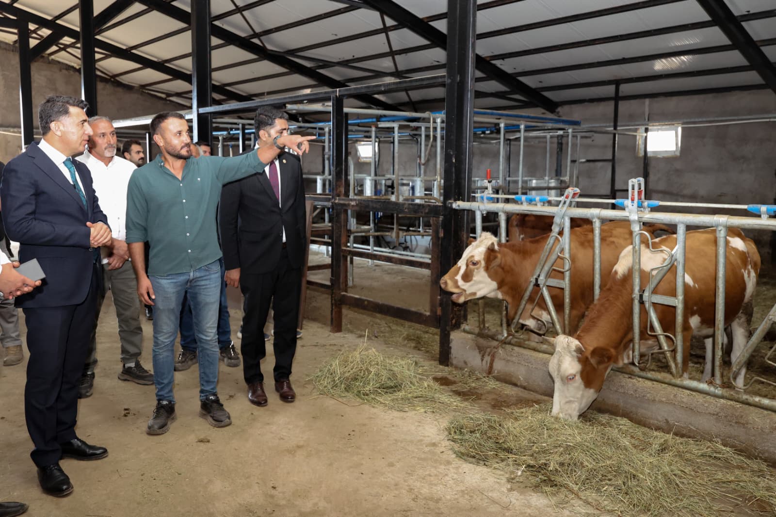 60 büyükbaş süt hayvanı kapasiteli modern tesis üretime katkı sağlıyor