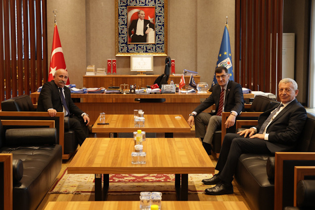 Başkan Kahveci’ye belediyelerden ziyaret