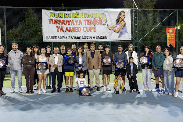 16’ncı Amed Cup Tenis Turnuvası’nda 354 sporcu mücadele etti