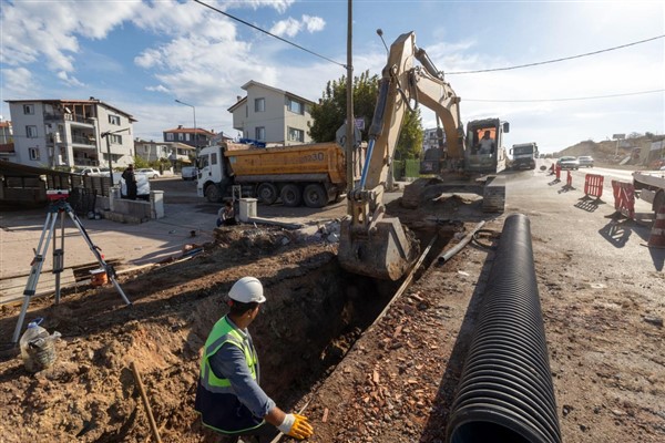 Urla’da 160 milyon liralık yağmur suyu altyapı yatırımında sona gelindi