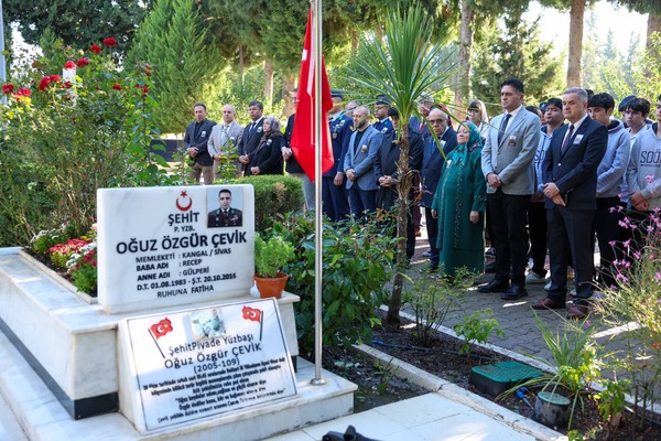 Aliağa’da , şehit Oğuz Özgür Çevik 10. yılında anıldı